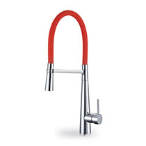 Nevada Kitchen Mixer Chrome and Red