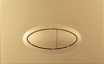 Bathx Concealed flush button Oval Gold
